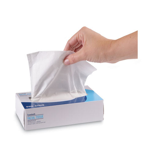 Office Packs Facial Tissue, Flat Box, 2-ply, White, 100 Sheets/box, 30 Boxes/carton