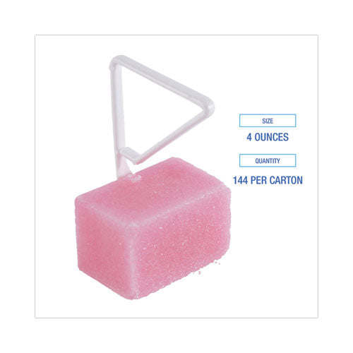 Para Toilet Bowl Deodorizer Block, Cherry Scent, Pink, 4 Oz, 144/carton