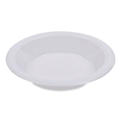 Hi-impact Plastic Dinnerware, Bowl, 10 Oz To 12 Oz, White, 1,000/carton