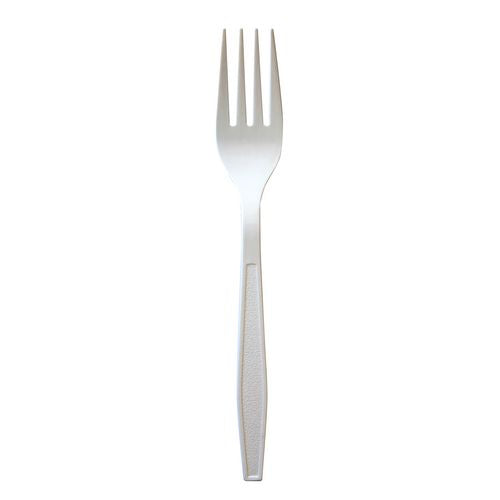 Heavyweight Polypropylene Cutlery, Fork, 7.09", Plastic, White, 1,000/carton
