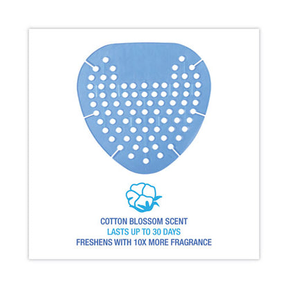 Gem Urinal Deodorizer Screen, Cotton Blossom Scent, Blue, 12/box