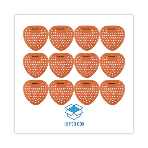 Gem Urinal Deodorizer Screen, Mango Scent, Orange, 12/box