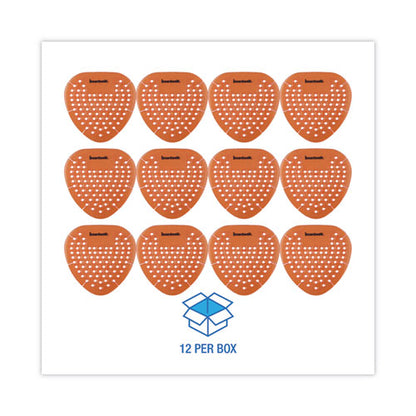 Gem Urinal Deodorizer Screen, Mango Scent, Orange, 12/box
