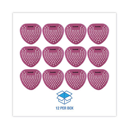 Gem Urinal Deodorizer Screen, Spiced Apple Scent, Red, 12/box