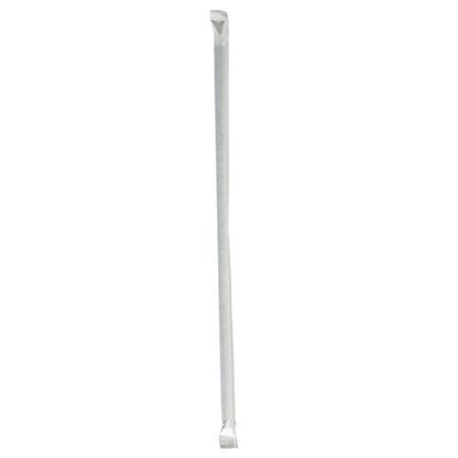 Wrapped Giant Straws, 10.25", Polypropylene, Black, 300/pack, 4 Packs/carton