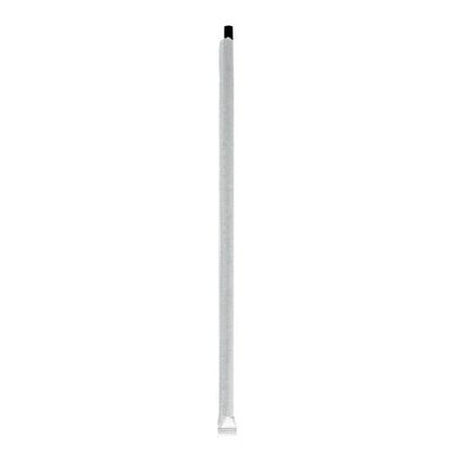 Wrapped Giant Straws, 10.25", Polypropylene, Black, 300/pack, 4 Packs/carton