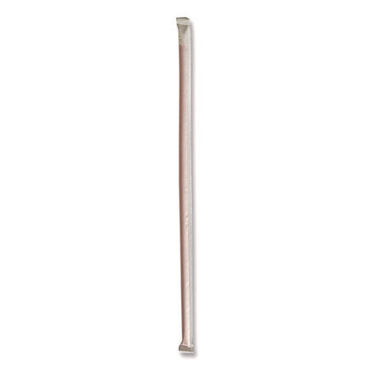 Wrapped Giant Straws, 10.25", Polypropylene, Red, 300/pack, 4 Packs/carton