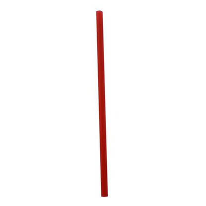 Wrapped Giant Straws, 7.75", Polypropylene, Red, 300/pack, 24 Packs/carton