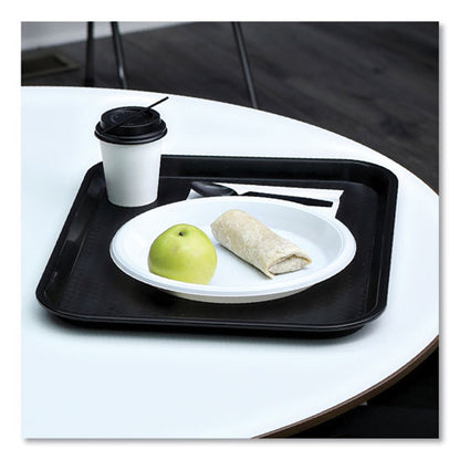 Hot Cup Lids, Fits 8 Oz Hot Cups, Plastic, Black, 1,000/carton