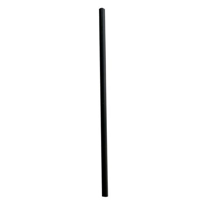 Jumbo Straws, 7.75", Polypropylene, Black, 250/pack, 50 Packs/carton