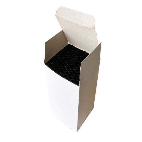 Jumbo Straws, 7.75", Polypropylene, Black, 250/pack, 50 Packs/carton