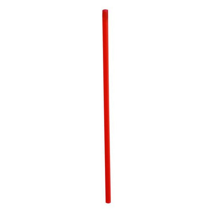 Jumbo Straws, 7.75", Polypropylene, Red, 250/pack, 10 Packs/carton