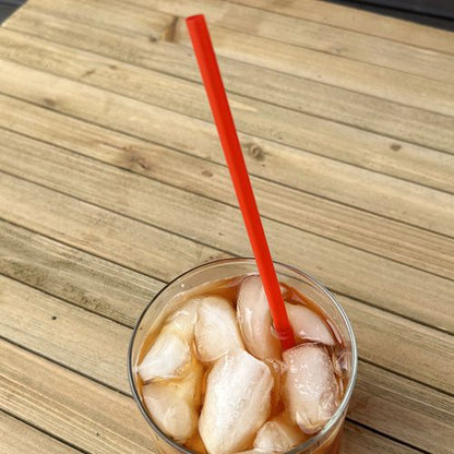 Jumbo Straws, 7.75", Polypropylene, Red, 250/pack, 10 Packs/carton