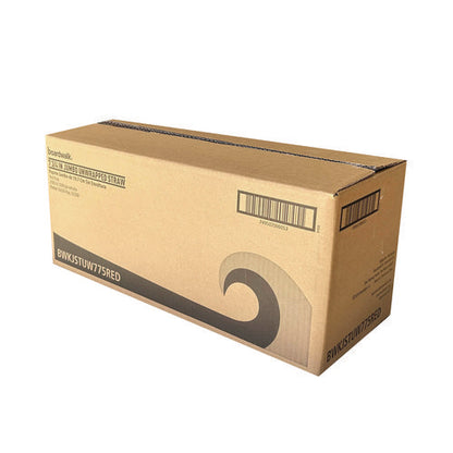 Jumbo Straws, 7.75", Polypropylene, Red, 250/pack, 10 Packs/carton
