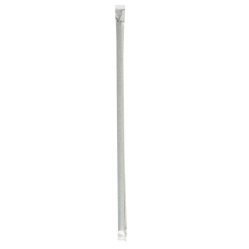 Wrapped Jumbo Straws, 10.25", Polypropylene, Black, 500/pack, 4 Packs/carton
