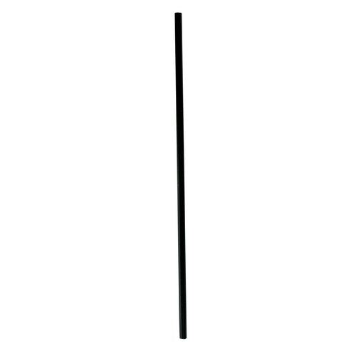 Wrapped Jumbo Straws, 10.25", Polypropylene, Black, 500/pack, 4 Packs/carton