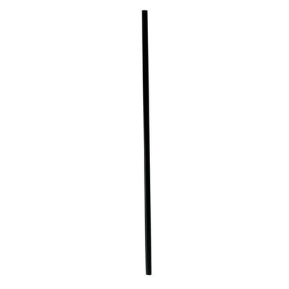Wrapped Jumbo Straws, 10.25", Polypropylene, Black, 500/pack, 4 Packs/carton