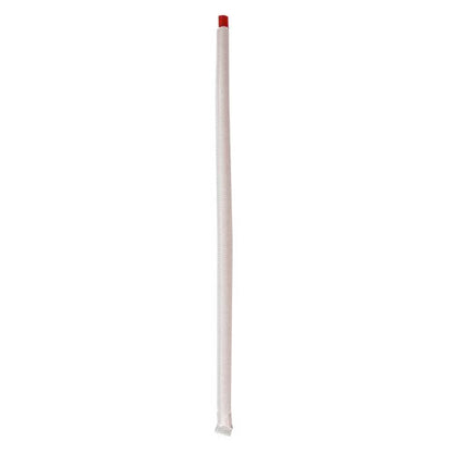 Wrapped Jumbo Straws, 10.25", Polypropylene, Red, 500/pack, 4 Packs/carton