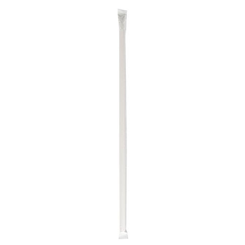 Wrapped Jumbo Straws, 10.25", Polypropylene, Red/white Striped, 500/pack, 4 Packs/carton