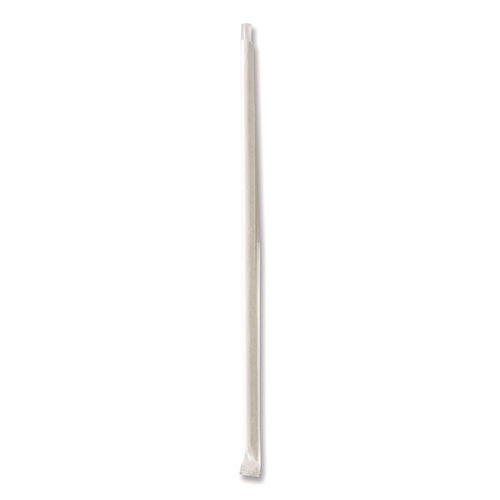 Wrapped Jumbo Straws, 10.25", Polypropylene, Clear, 500/pack, 4 Packs/carton