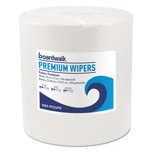 Hydrospun Wipers, 9 X 13, White, 1,100/roll