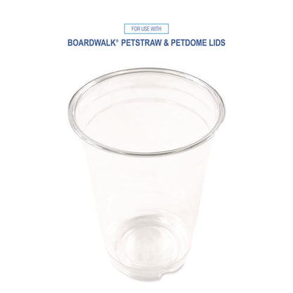 Clear Plastic Pet Cups, 14 Oz, 50/bag, 20 Bags/carton