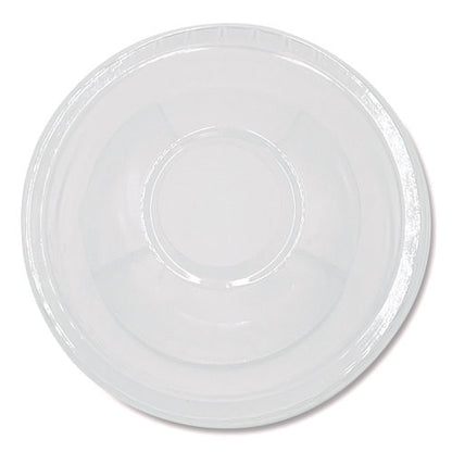 Pet Cold Cup Dome Lids, Fits 9 Oz To 10 Oz Cold Cups, Plastic, Clear, 100/pack