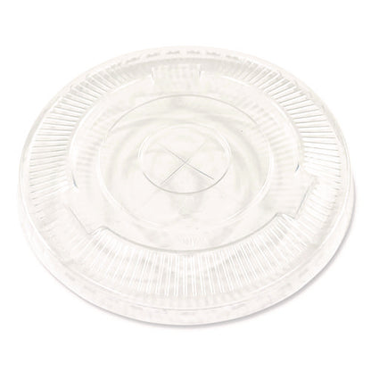 Crystal-clear Cold Cup Straw-slot Lids, Fits 9 Oz To 10 Oz Cold Cups, Plastic, Clear, 1,000/carton