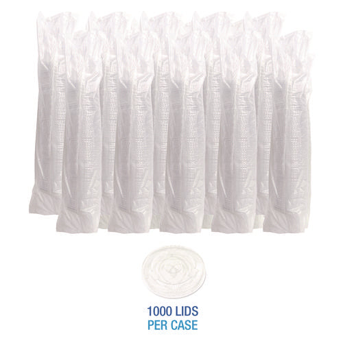 Crystal-clear Cold Cup Straw-slot Lids, Fits 9 Oz To 10 Oz Cold Cups, Plastic, Clear, 1,000/carton