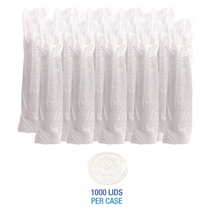 Crystal-clear Cold Cup Straw-slot Lids, Fits 9 Oz To 10 Oz Cold Cups, Plastic, Clear, 1,000/carton