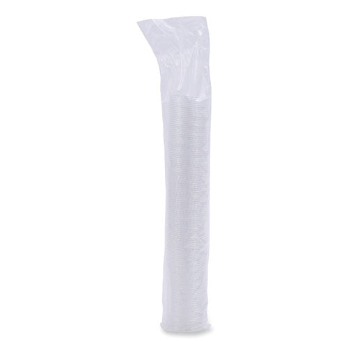 Souffle/portion Cup Lids, Fits 1.5 Oz And 2 Oz Portion Cups, Plastic, Clear, 2,500/carton