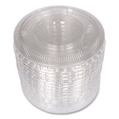 Souffle/portion Cup Lids, Fits 3.25 Oz To 5.5 Oz Portion Cups, Plastic, Clear, 2,500/carton