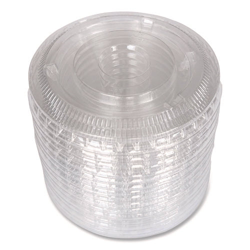 Souffle/portion Cup Lids, Fits 3.25 Oz To 5.5 Oz Portion Cups, Plastic, Clear, 2,500/carton