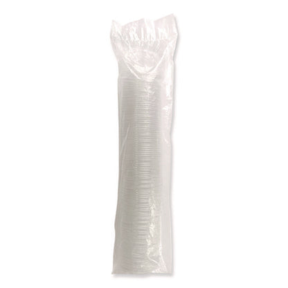 Souffle/portion Cup Lids, Fits 3.25 Oz To 5.5 Oz Portion Cups, Plastic, Clear, 2,500/carton
