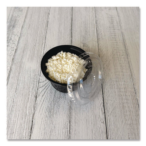 Souffle/portion Cup Lids, Fits 3.25 Oz To 5.5 Oz Portion Cups, Plastic, Clear, 2,500/carton