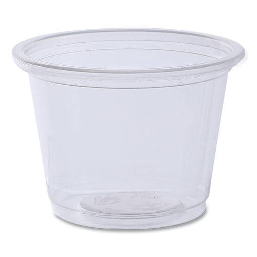 Souffle/portion Cups, 1 Oz, Plastic, Clear, 125/sleeves, 20 Sleeves/carton