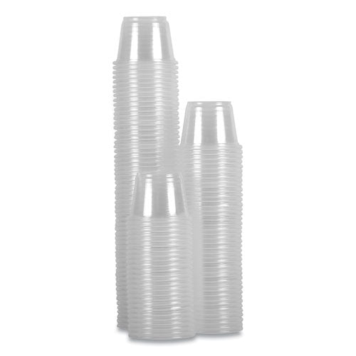 Souffle/portion Cups, 1 Oz, Plastic, Clear, 125/sleeves, 20 Sleeves/carton