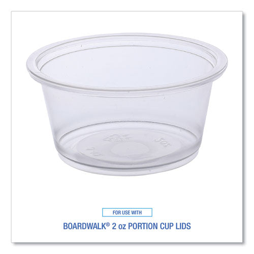 Souffle/portion Cups, 2 Oz, Plastic, Clear, 125/sleeve, 20 Sleeves/carton