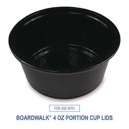 Souffle/portion Cups, 3.25 Oz, Plastic, Black, 2,500/carton