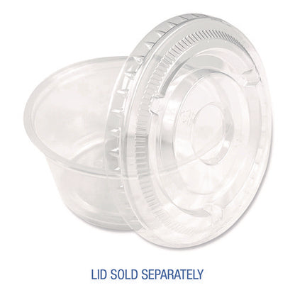 Souffle/portion Cups, 3.25 Oz, Plastic, Translucent, 2,500/carton