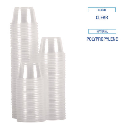 Souffle/portion Cups, 3.25 Oz, Plastic, Translucent, 2,500/carton