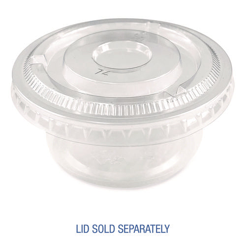 Souffle/portion Cups, 3.25 Oz, Plastic, Translucent, 2,500/carton