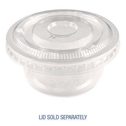 Souffle/portion Cups, 3.25 Oz, Plastic, Translucent, 2,500/carton