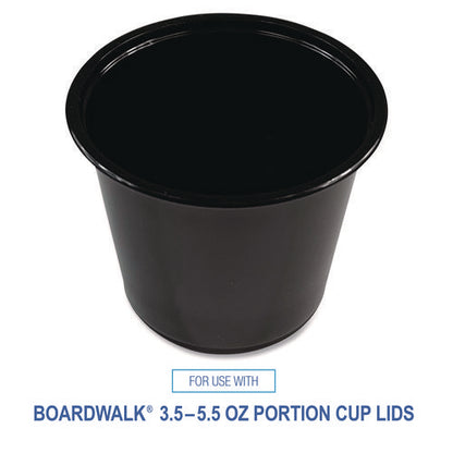 Souffle/portion Cups, 5.5 Oz, Plastic, Black, 2,500/carton