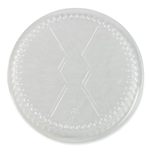 Round Aluminum To-go Container Lids, Dome Lid, 7" Diameter, Clear, Plastic, 500/carton