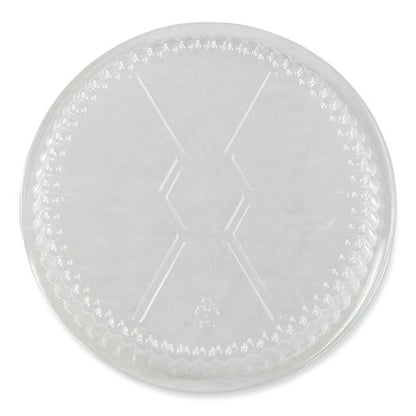 Round Aluminum To-go Container Lids, Dome Lid, 7" Diameter, Clear, Plastic, 500/carton