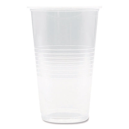 Translucent Plastic Cold Cups, 20 Oz, Clear, 50/pack