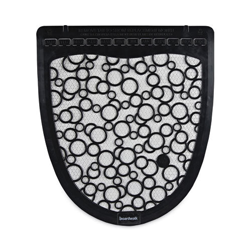 Disposable Urinal Floor Mat 2.0, Slip-resistant Rubber, 17.5 X 20, Black/white, 6/carton