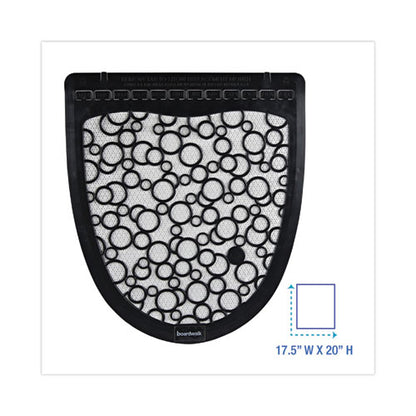 Disposable Urinal Floor Mat 2.0, Slip-resistant Rubber, 17.5 X 20, Black/white, 6/carton