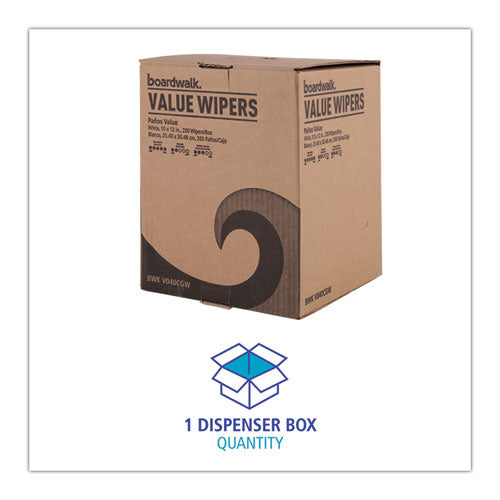 Drc Wipers, Centerpull, 10 X 11.5, White, 200/carton